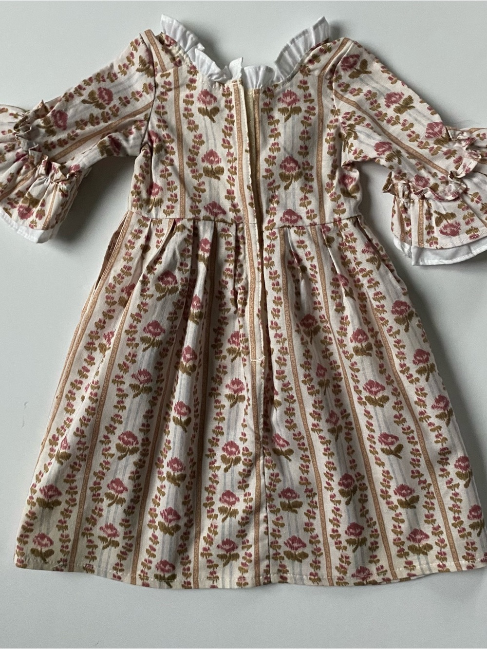 American Girl Felicity Doll Rose Garden Meet Dress 1993 EUC Matching Socks - Picture 15 of 16